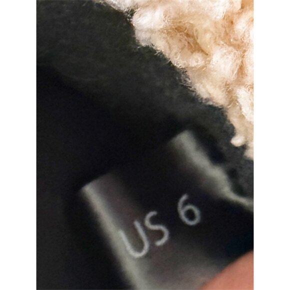 ROAM Shearling Slippers Mules Slides Sz 6 Tan/Black - Picture 8 of 8